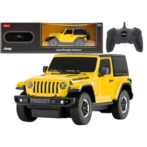  Licencirani auto na daljinsko upravljanje JEEP Wrangler JL Rubicon 1:24 - žuti Cene