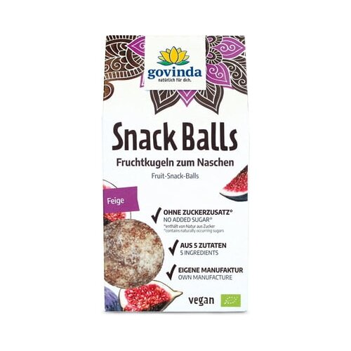 Govinda Organski Snack Balls - Smokva Slike