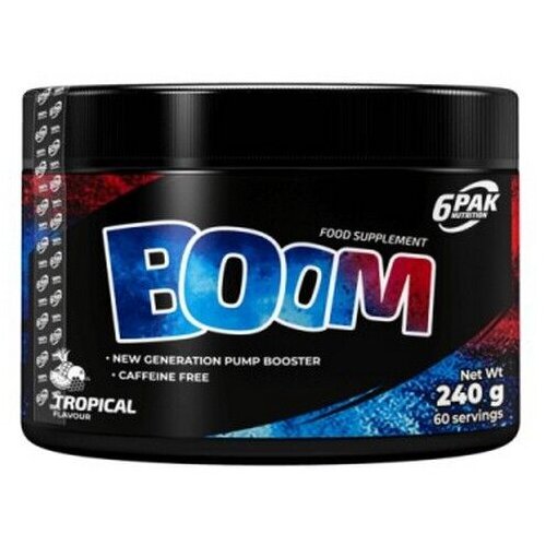 6PAK Nutrition Pre-workout Suplement Boom, Tropsko voće, 240g Cene