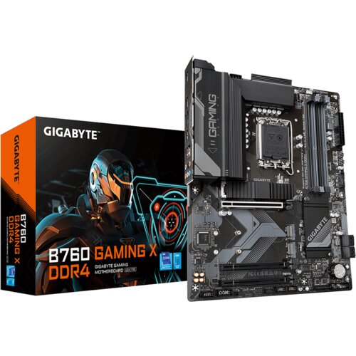 Gigabyte MB B760 GAMING X DDR4LGA1700; 4xDDR4; 3xM.2; 4xSATA8xUSB; HDMI, DP; ATX; Slike