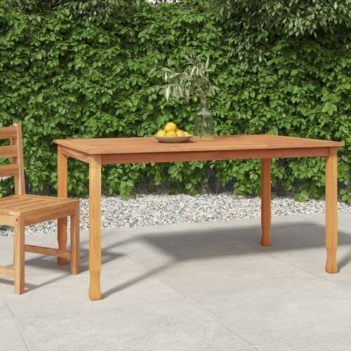 vidaXL Vrtna jedilna miza 150x90x75 cm trdna tikovina Cene