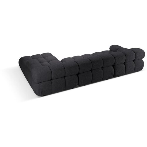 Micadoni Antracitno siva kutna garnitura od boucl&amp;eacute; tkanine (s desnim kutom) Bellis &amp;ndash; Home Slike