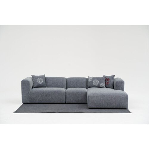 Atelier Del Sofa Kutna garnitura, Linden Right - Grey Slike