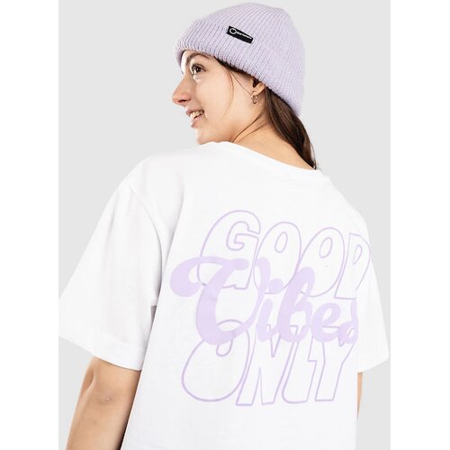Miss Tee Good Vibings Wording T-shirt white Slike