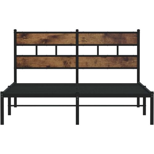VidaXL metalni okvir kreveta bez madraca boja hrasta 140x200 cm Slike