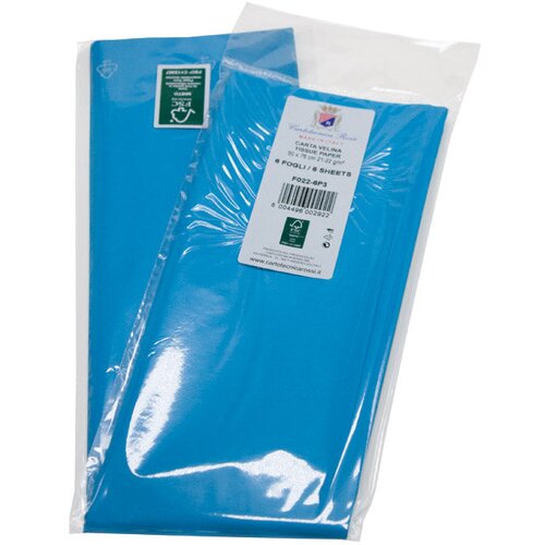  PAPIR UKRASNI TISSUE 50X76CM PK6 CARTOTECNICA ROSSI F022 TIRKIZNI BLIS. Cene