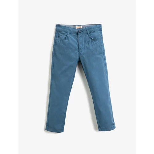 Koton Pants - Navy blue - Slim
