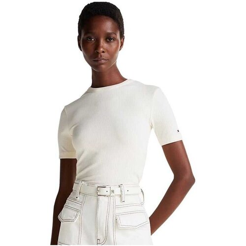 Tommy Hilfiger rebrasta ženska majica THWW0WW43918-AEF Cene