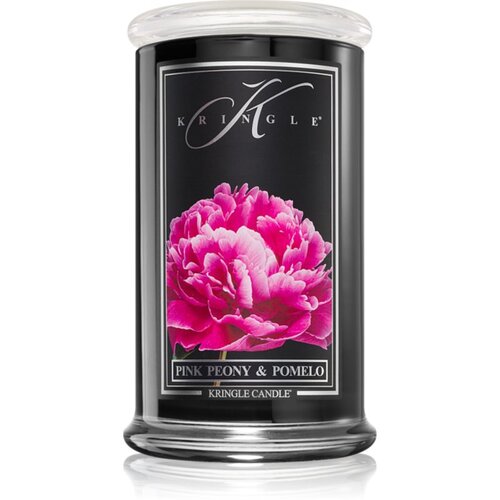 Kringle Candle Pink Peony &amp;amp; Pomelo di&amp;scaron;eča sveča 623 g Slike