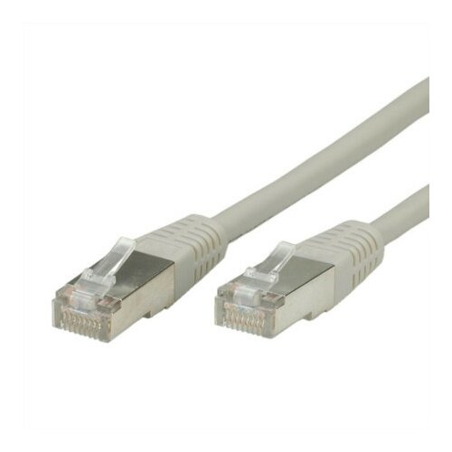 Secomp roline S/FTP(PiMF) cable Cat.7 with RJ45 connector 500 MHz LSOH grey 2.0m ( 4058 ) Slike