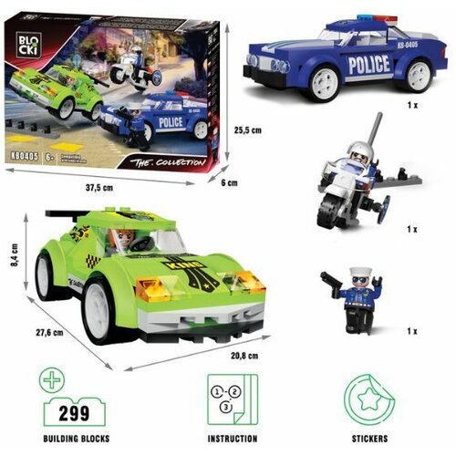  KOCKE BLOCKI ULICNA TRKA 299PCS Cene