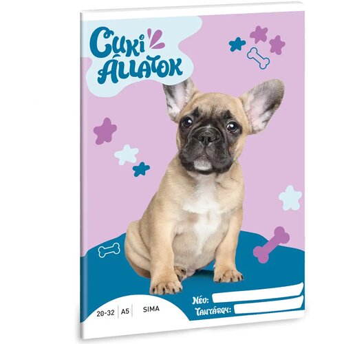 Ars Una Srčkani - Francoski buldog, zvezek z gladkimi listi A/5 Cene