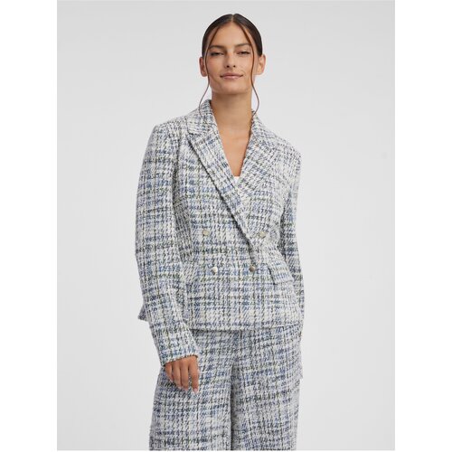 Orsay Blue-cream ladies tweed jacket - Ladies Cijene