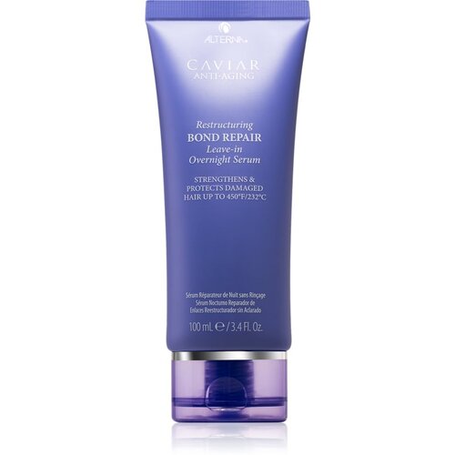 Alterna Caviar Anti-Aging Restructuring Bond Repair Leave-In Overnight Serum serum za lase za poškodovane lase 100 ml za ženske Cene