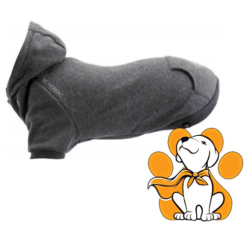 Trixie Be Nordic XXS 24cm, Dukserica Za Pse Sa Kapuljačom, Siva Cene