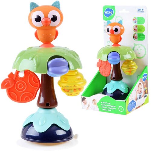 Zvečka sova s vakuumskom ča&amp;scaron;icom za bebe, 20 cm Slike