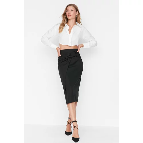 Trendyol Black Waist Detailed Skirt