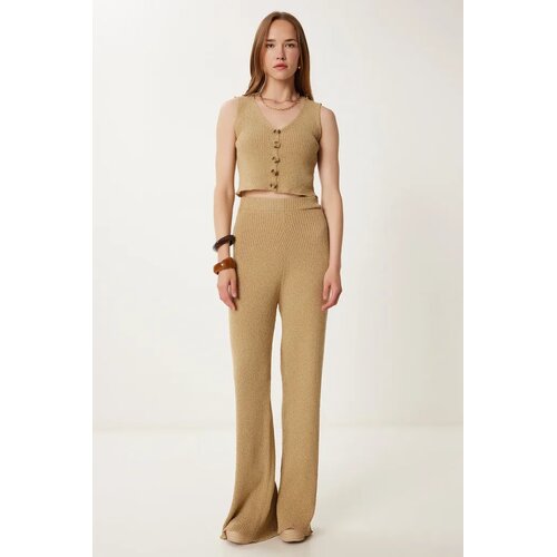  Ženski komplet majica i pantalone Mt00159, Bež Slike