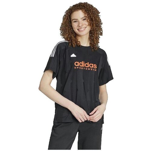 Adidas Majice s kratkimi rokavi T-shirt boyfriend oversize Črna Cene