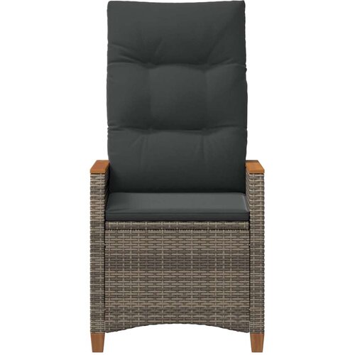  Ležaljka u vrtu Siva i tamno siva 64 x 57 5 x 112 cm poliratan - siva i tamnosiva 2 Slike