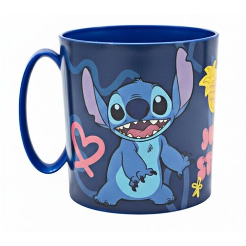 Disney Skodelica Stitch 390ml, primerna za mikrovalovno pečico, kolekcija Palmiers, brez BPA, Modra, (5000277335) Cene