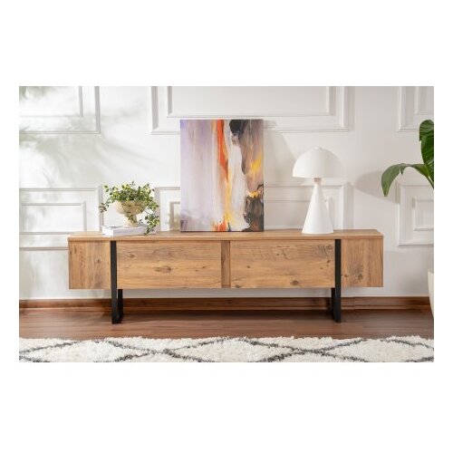 Hanah home TV komoda u dekoru bora u prirodnoj boji 180x50x29,5 cm Serenity &amp;ndash; Slike