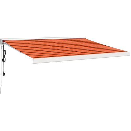 Maison Chic Zložljiva tenda - Senčniki oranžna in rjava 3x2,5 m blago in aluminij, (22038182) Cene