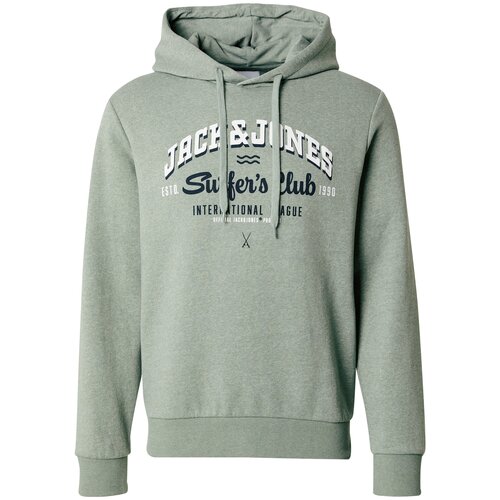 Jack & Jones Majica marine / svetlo zelena / bela Cene