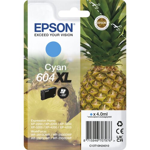 Epson Originalna kartu&amp;scaron;a 604Xl Cyan - C13T10H24010 [Pag-350], (22112483) Slike