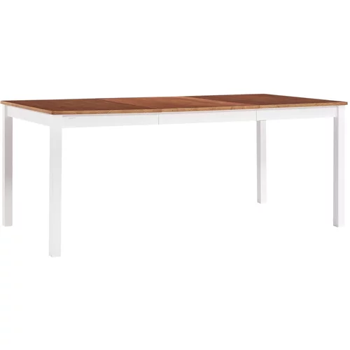 In blagavaonski stol bijelo-smeđi 180 x 90 x 73 cm od borovine