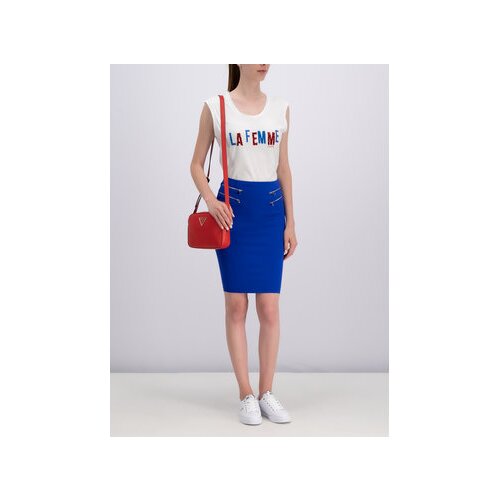 Guess Majica W92I77 K8FY0 Bela Regular Fit Slike