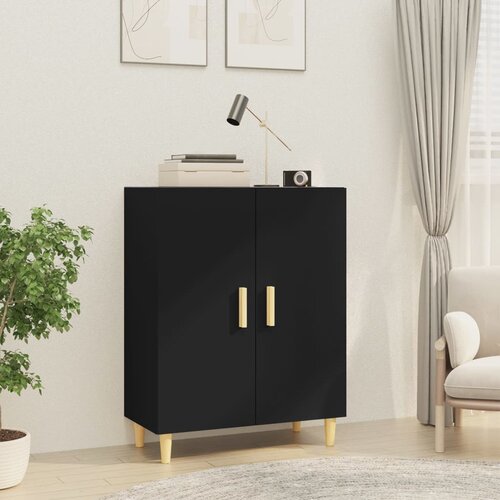 The Living Store Komoda črna 70x34x90 cm konstruiran les - Komoda, (21661932) Slike