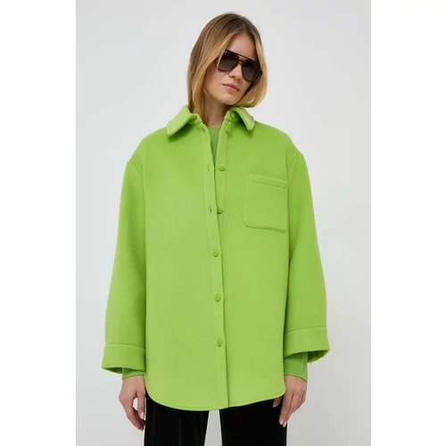 Max&co. Košulja-jakna x Anna Dello Russo boja: zelena, za prijelazno razdoblje, oversize