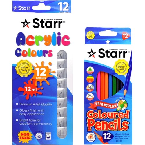 Starr I SET - TEMPERE 12ML, DRVENE BOJE Slike