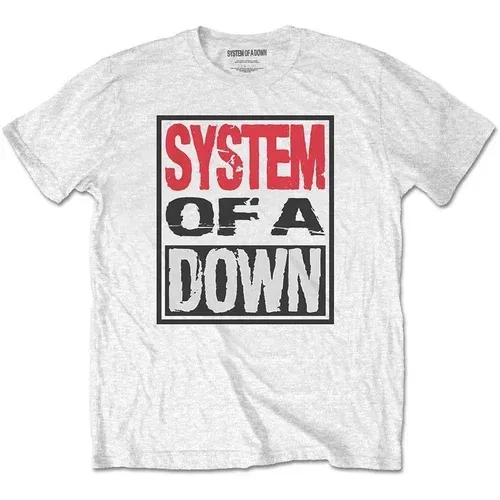 System of a Down Košulja Triple Stack Box L Bijela