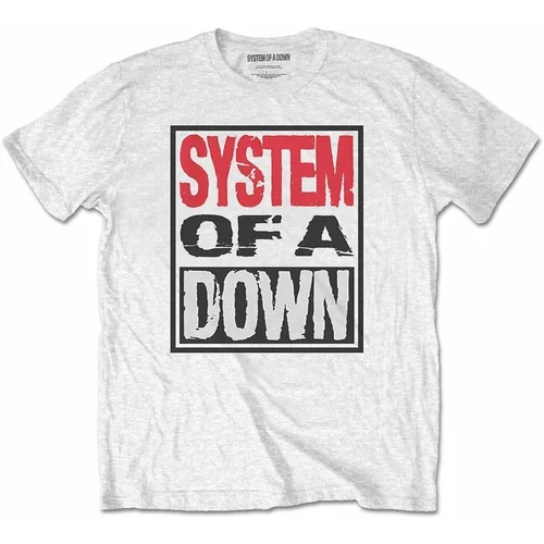 System of a Down majica Triple Stack Box L Bela