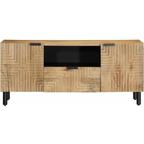 ormarić smeđi 105x33x46 cm Puno drvo Mango Slike