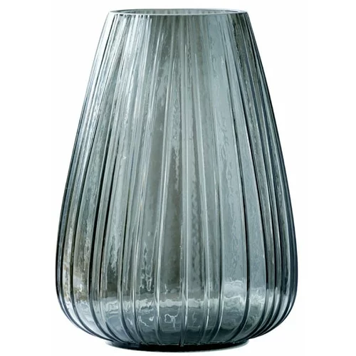 Bitz Vaza iz sivega stekla Kusintha, višina 22 cm
