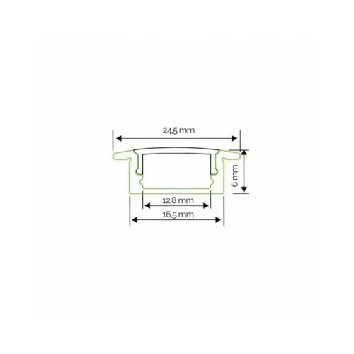  LED PROFIL LL-ALP001-R KOMPLET CRNI Cene