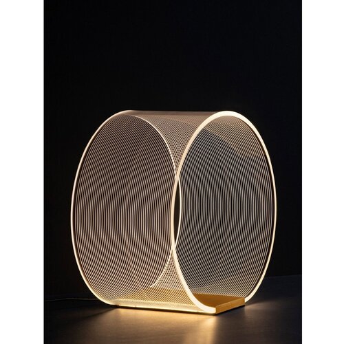 Nova Luce LED stolna lampa aluminijska s mogućnosti zatamnjivanja u zlatnoj boji sa sjenilom od akrilnog stakla (visina 28 cm) Valentin &amp;ndash; Slike