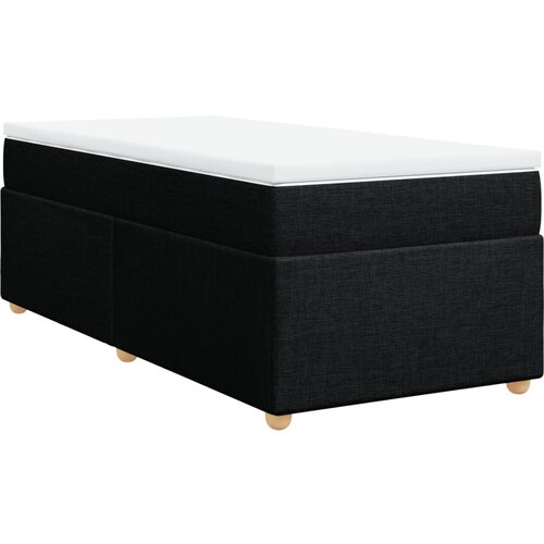 Maison Chic Box spring postelja - Vzmetna postelja z vzmetnico črna 90x200 cm blago SL22863, (21880560) Slike