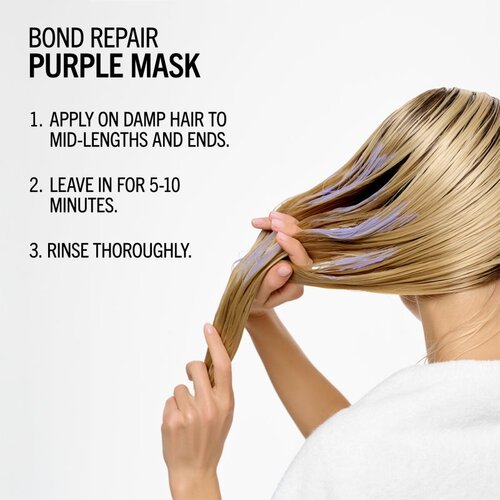 Schwarzkopf Professional Blondme Bond Repair Purple Mask maska za lase za nevtralizacijo rumenih odtenkov 200 ml Slike