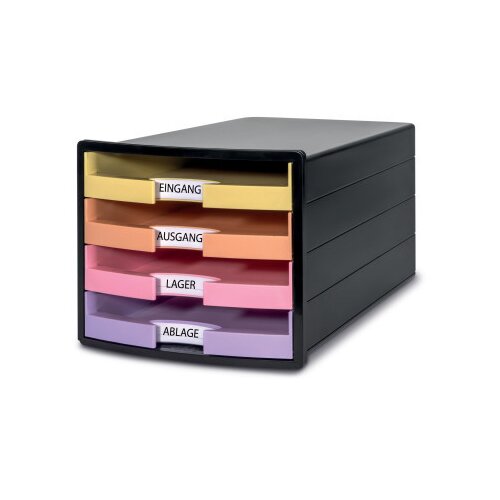 Han police sa otvorenim fiokama IMPULS, 4 fioke pastel crna ( 05PD1011BP ) Slike