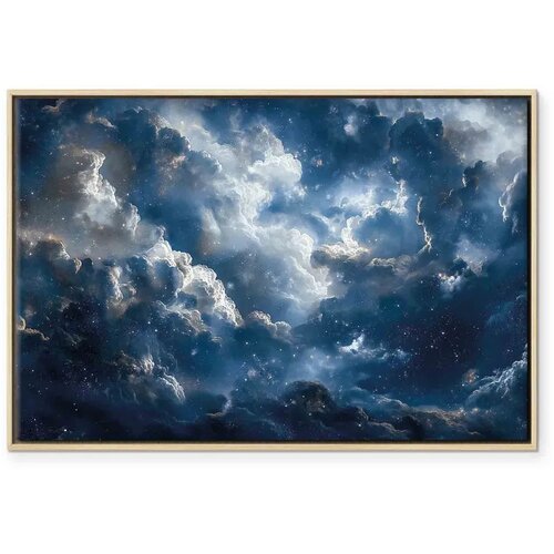  Slika - Astronomical Wonders: Clouds and Stars in Harmonious Combination 90x60 Cene