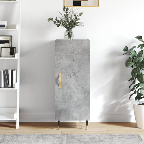 vidaXL Komoda betonsko siva 34,5x34x90 cm inženirski les Cene