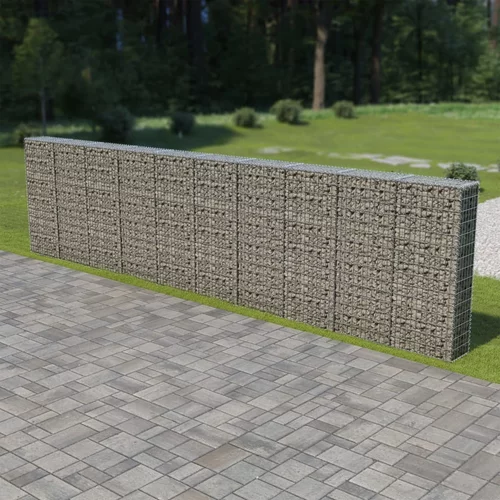  Gabionski zid s poklopcima od pocinčanog čelika 600 x 30 x 150 cm