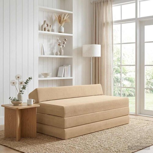 SOFA na razvlačenje Zelena Siva 120 x 60 x 49 cm Tkanina Cijene