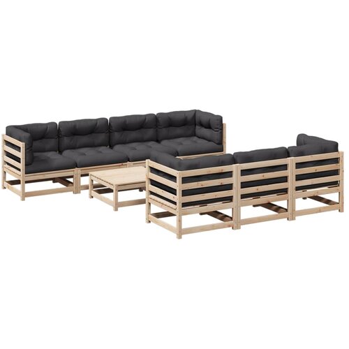  8-dijelni set vrtnih sofa od masivne borovine Slike