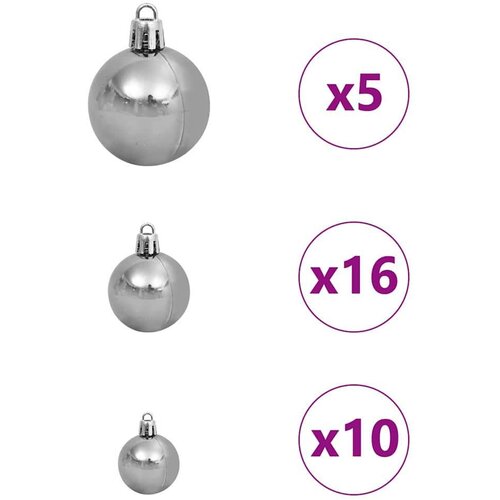 VidaXL Umjetno božićno drvce s nogom s 300 LED dioda Bijelo 180 cm PVC Slike