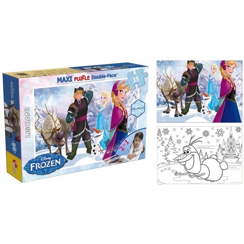 Lisciani Slagalica Maxi Frozen 2u1 složi i oboji Cene